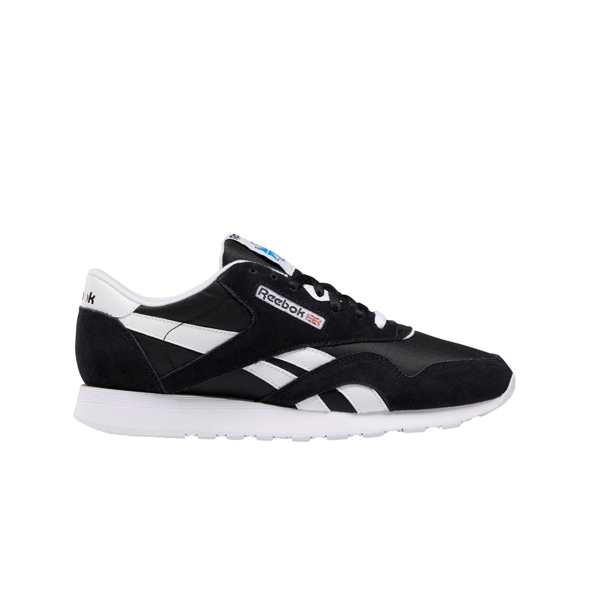 Mens black and deals white reebok classics